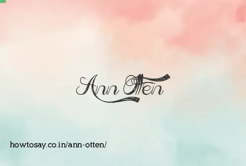 Ann Otten