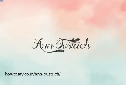 Ann Oustrich