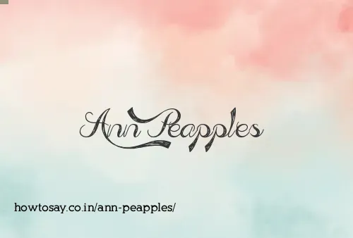 Ann Peapples