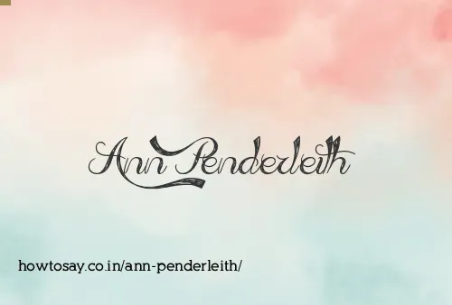 Ann Penderleith