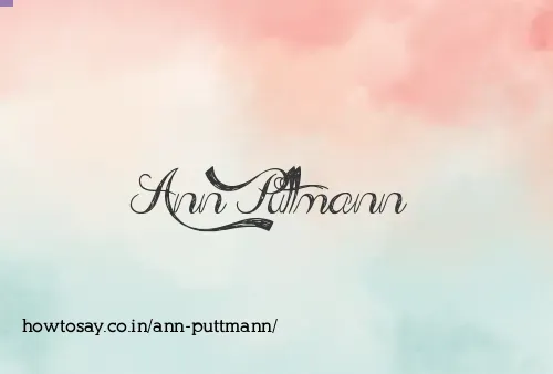 Ann Puttmann