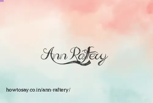Ann Raftery