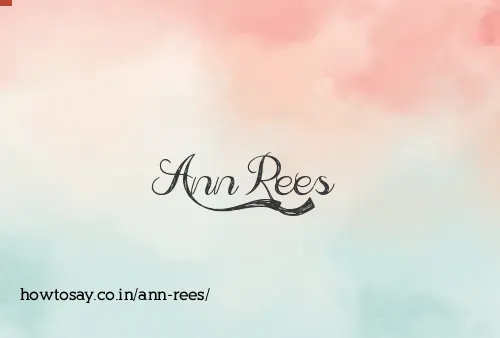 Ann Rees