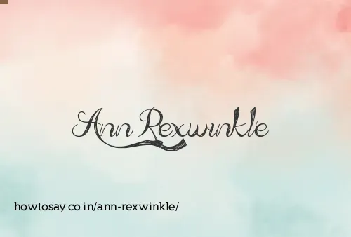 Ann Rexwinkle