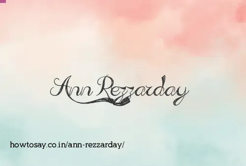 Ann Rezzarday