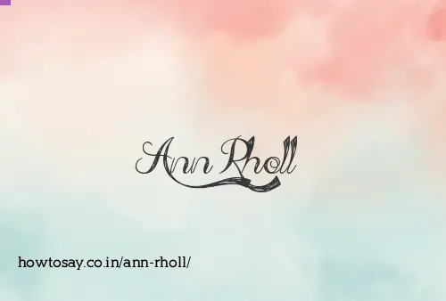 Ann Rholl