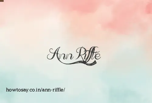 Ann Riffle