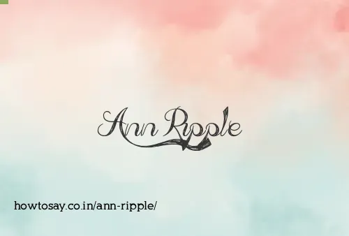 Ann Ripple