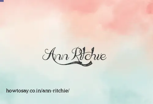 Ann Ritchie