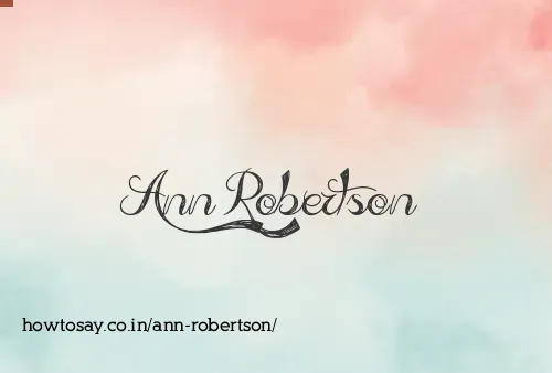 Ann Robertson