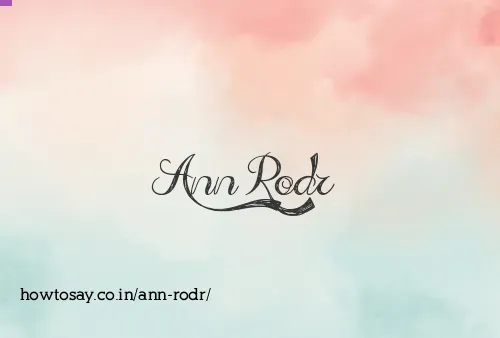 Ann Rodr
