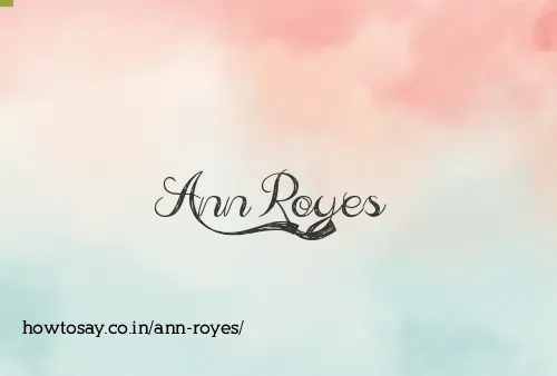 Ann Royes
