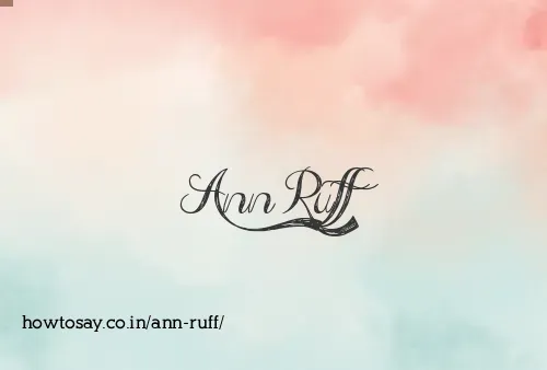 Ann Ruff
