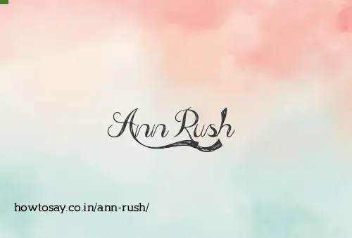 Ann Rush