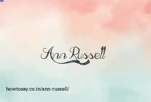 Ann Russell