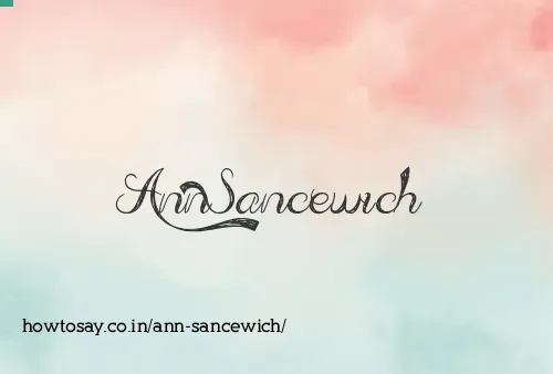 Ann Sancewich