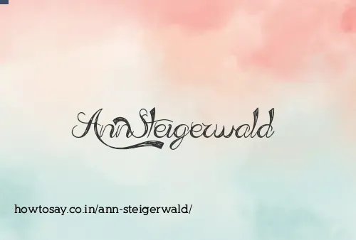 Ann Steigerwald