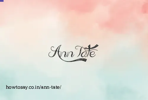 Ann Tate