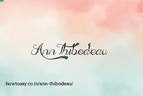 Ann Thibodeau