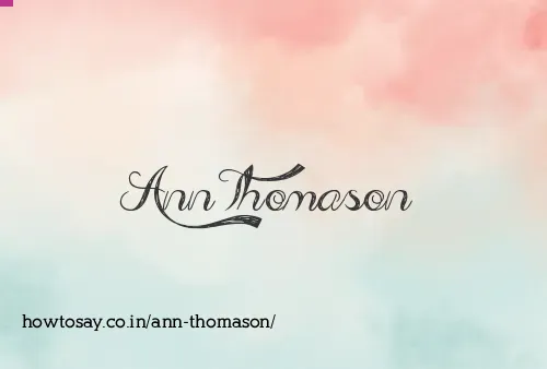 Ann Thomason
