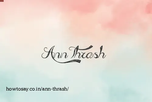Ann Thrash