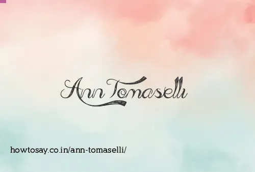 Ann Tomaselli