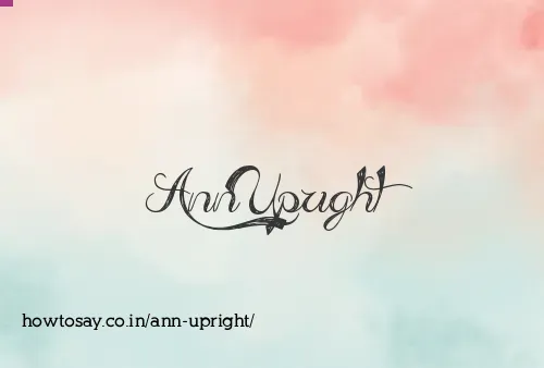 Ann Upright