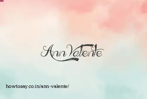 Ann Valente