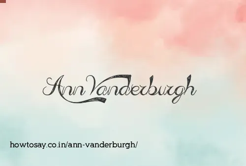 Ann Vanderburgh