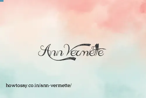 Ann Vermette