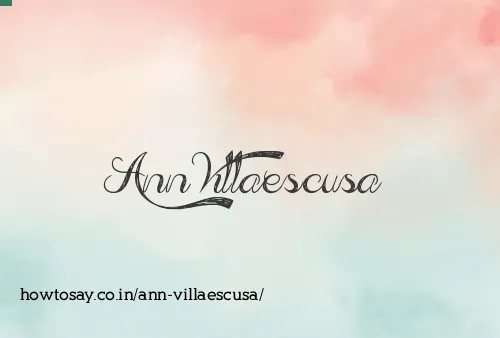 Ann Villaescusa