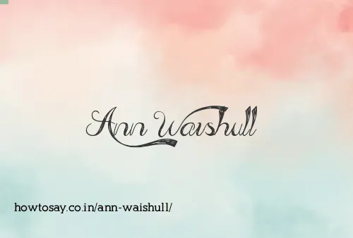 Ann Waishull