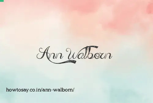 Ann Walborn