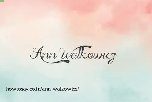 Ann Walkowicz