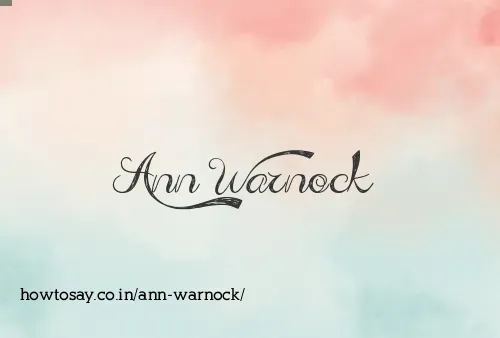Ann Warnock