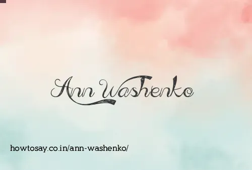 Ann Washenko