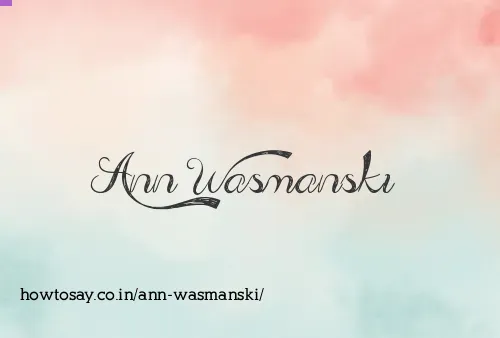 Ann Wasmanski