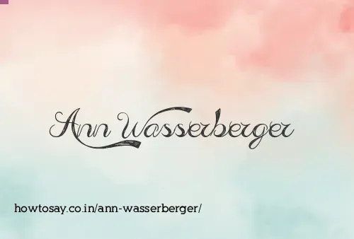 Ann Wasserberger