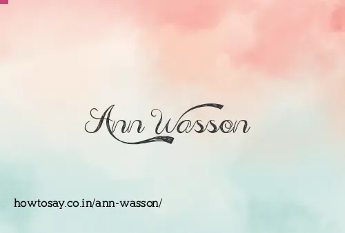 Ann Wasson