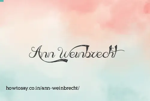 Ann Weinbrecht