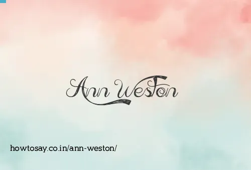 Ann Weston