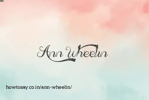 Ann Wheelin