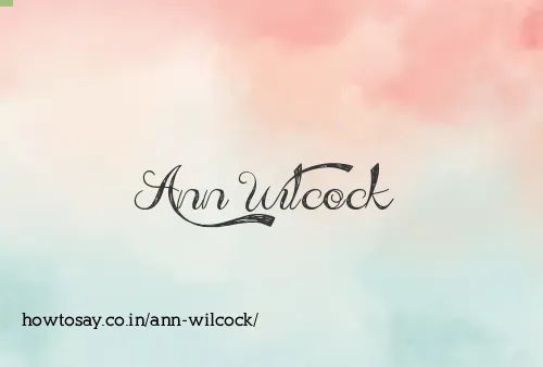 Ann Wilcock