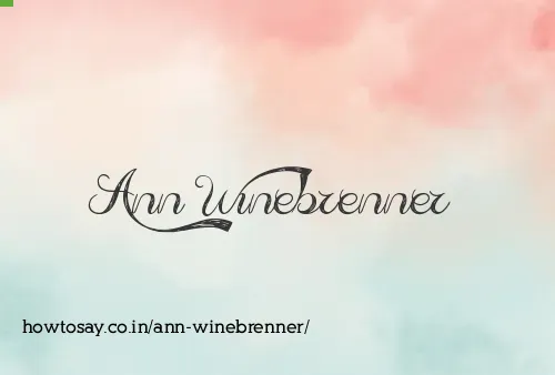 Ann Winebrenner