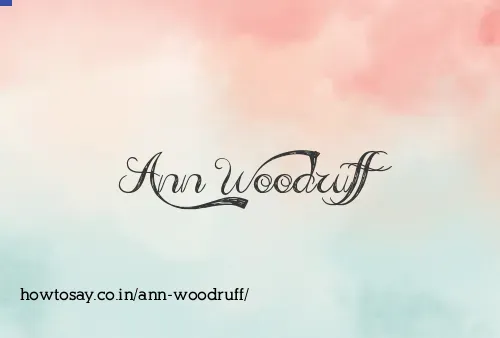Ann Woodruff