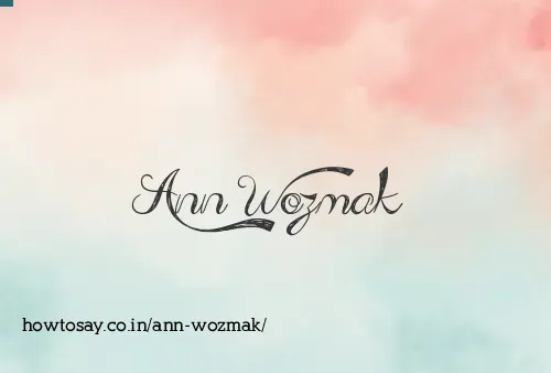 Ann Wozmak
