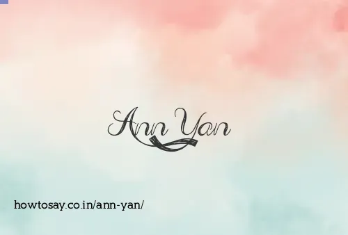 Ann Yan