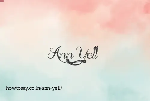 Ann Yell
