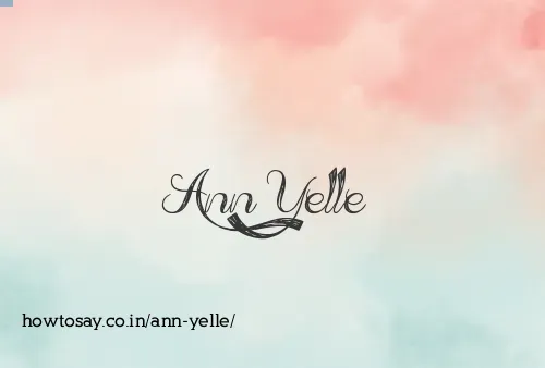 Ann Yelle