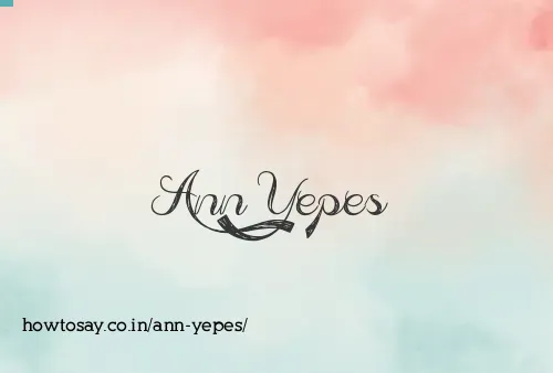 Ann Yepes